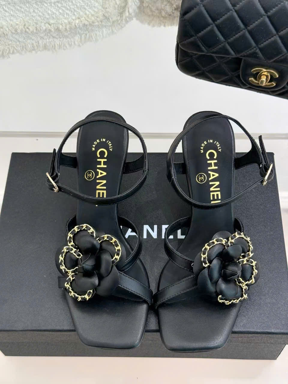 (1:1 replica) Chanel Leahter Women s Sandals 5cm/7.5cm