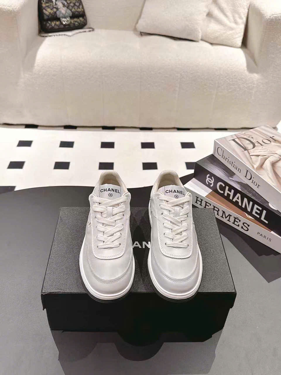 (1:1 replica) Chanel C Logo Sneaker Women s Shoes