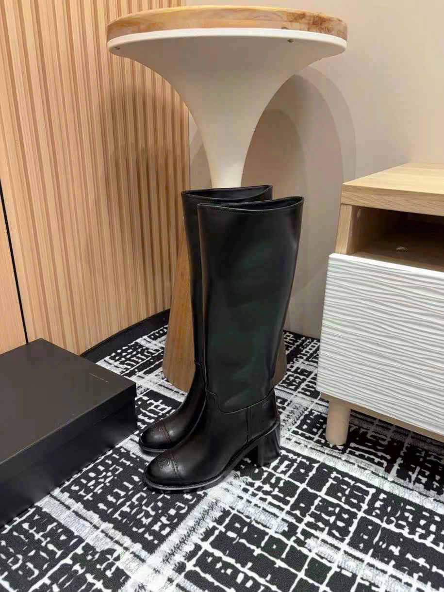 (1:1 replica) Chanel Leather Long Boots