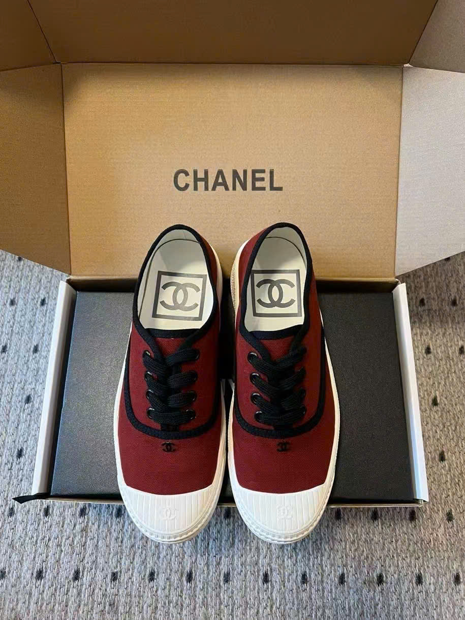 (1:1 replica) Chanel CLogo Vintages Sneaker Women s Shoes