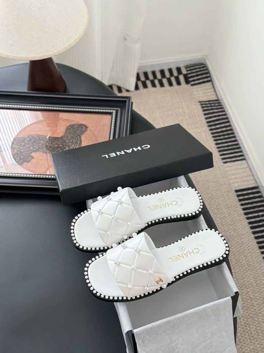 (1:1 replica) Chanel CLogo Women s Slide New Arrivals