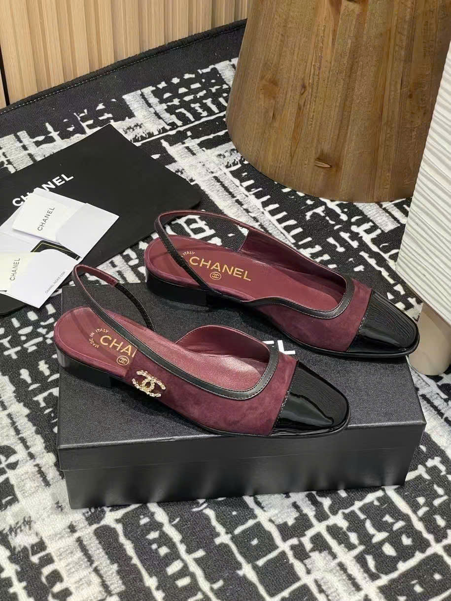 (1:1 replica) Chanel C Logo Women s Slingback Shoes