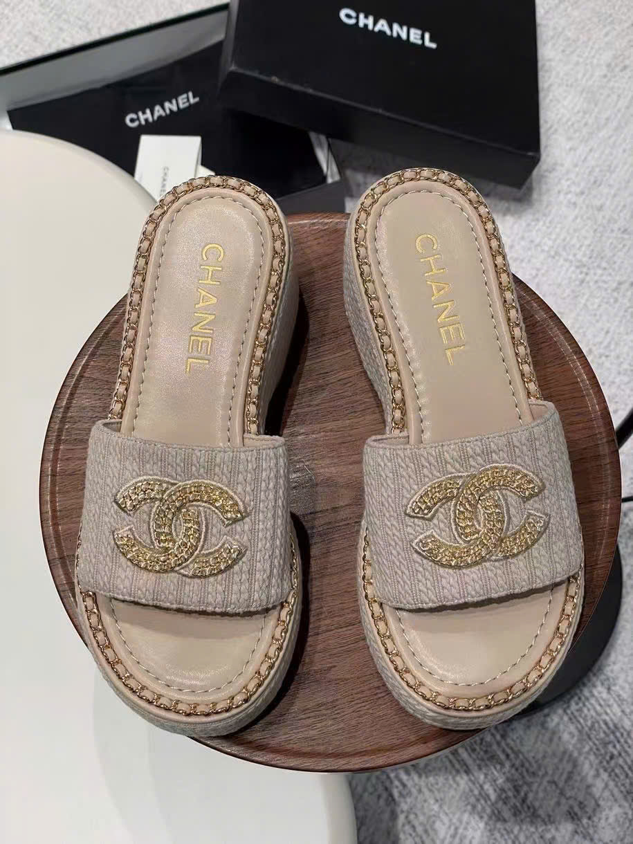 (1:1 replica) Chanel C Logo Sandals Summer 2025