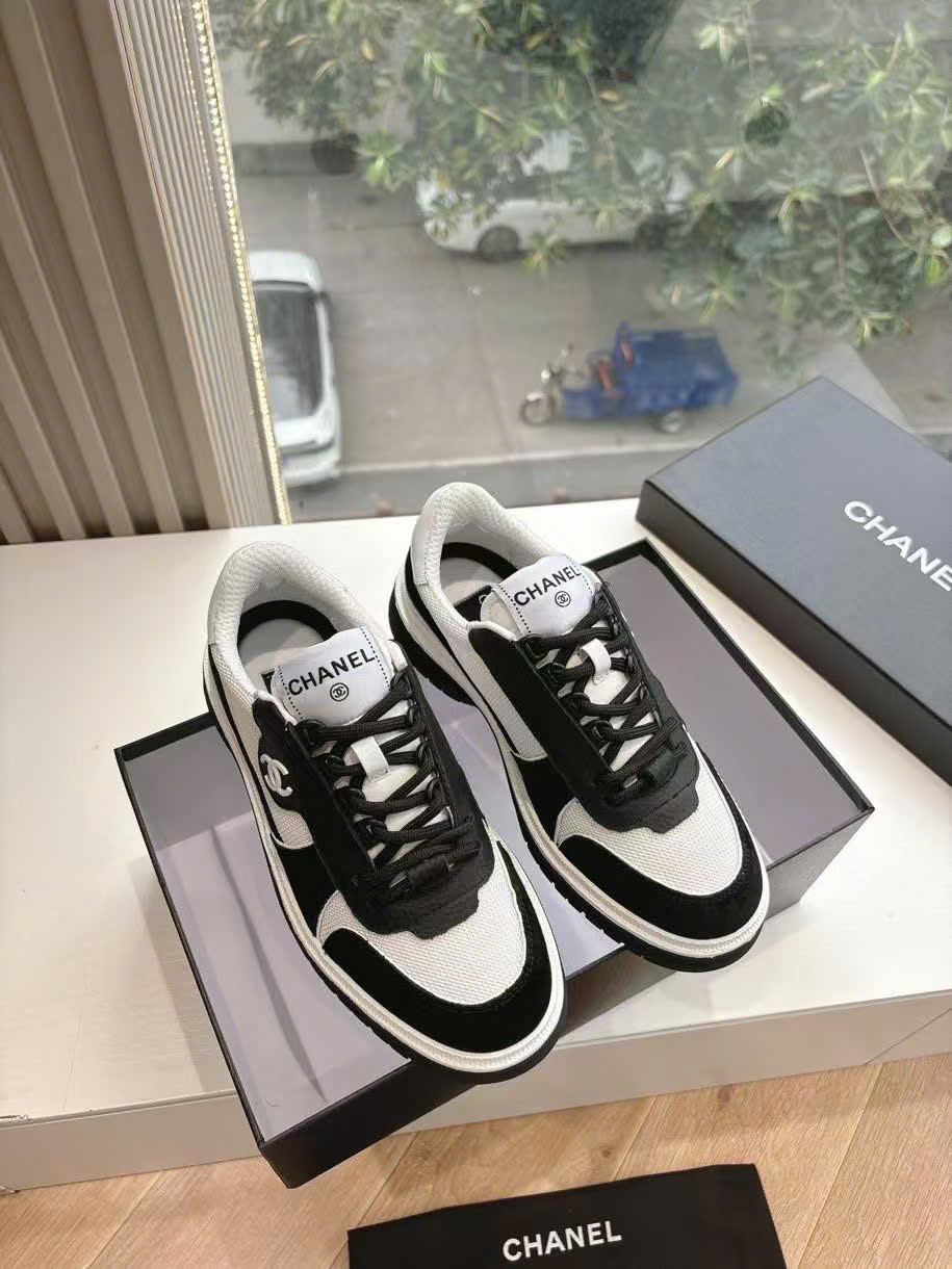 (1:1 replica) Chanel C Logo Women s Sneakers Shoes