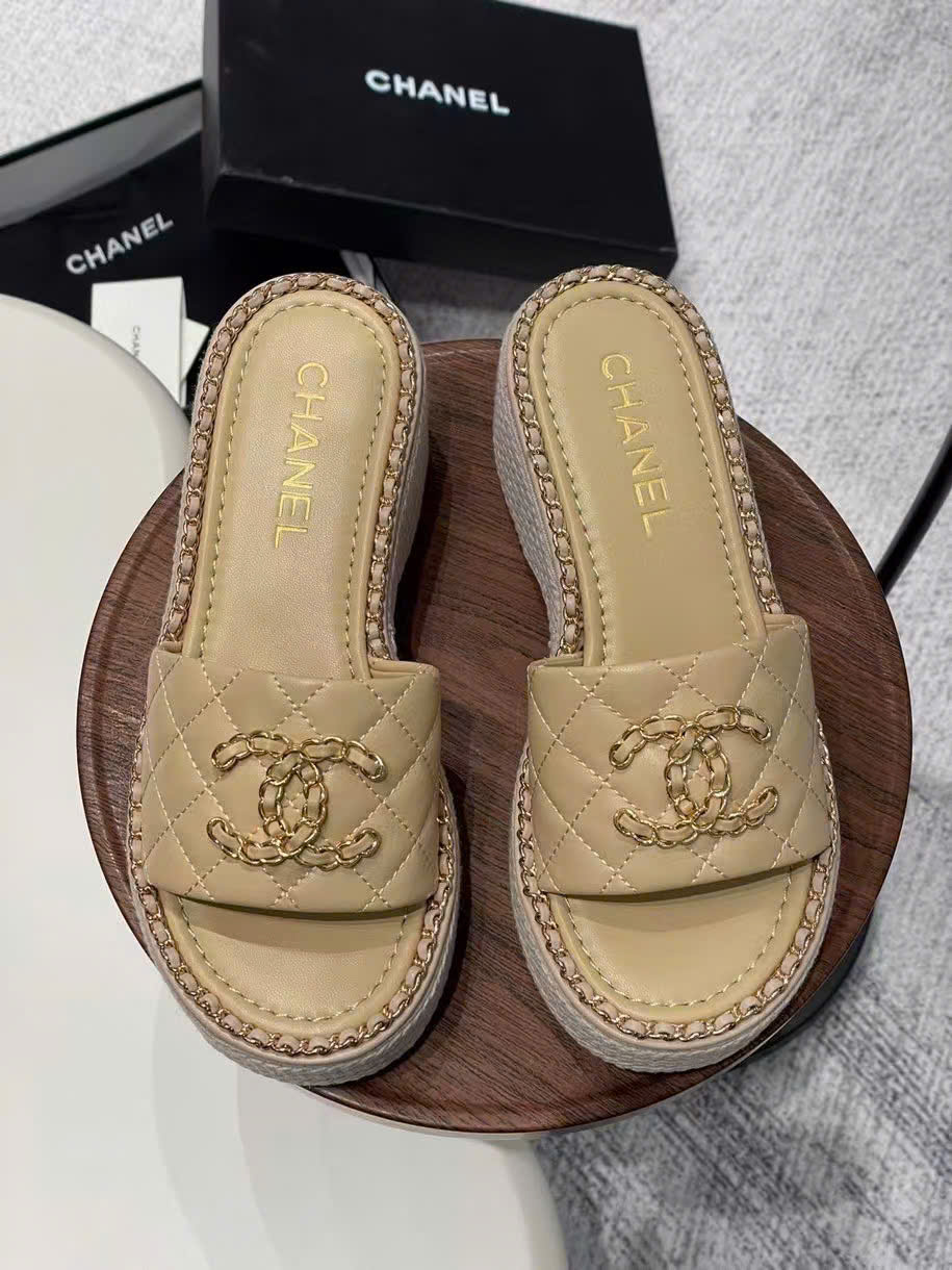 (1:1 replica) Chanel C Logo Sandals Summer 2025