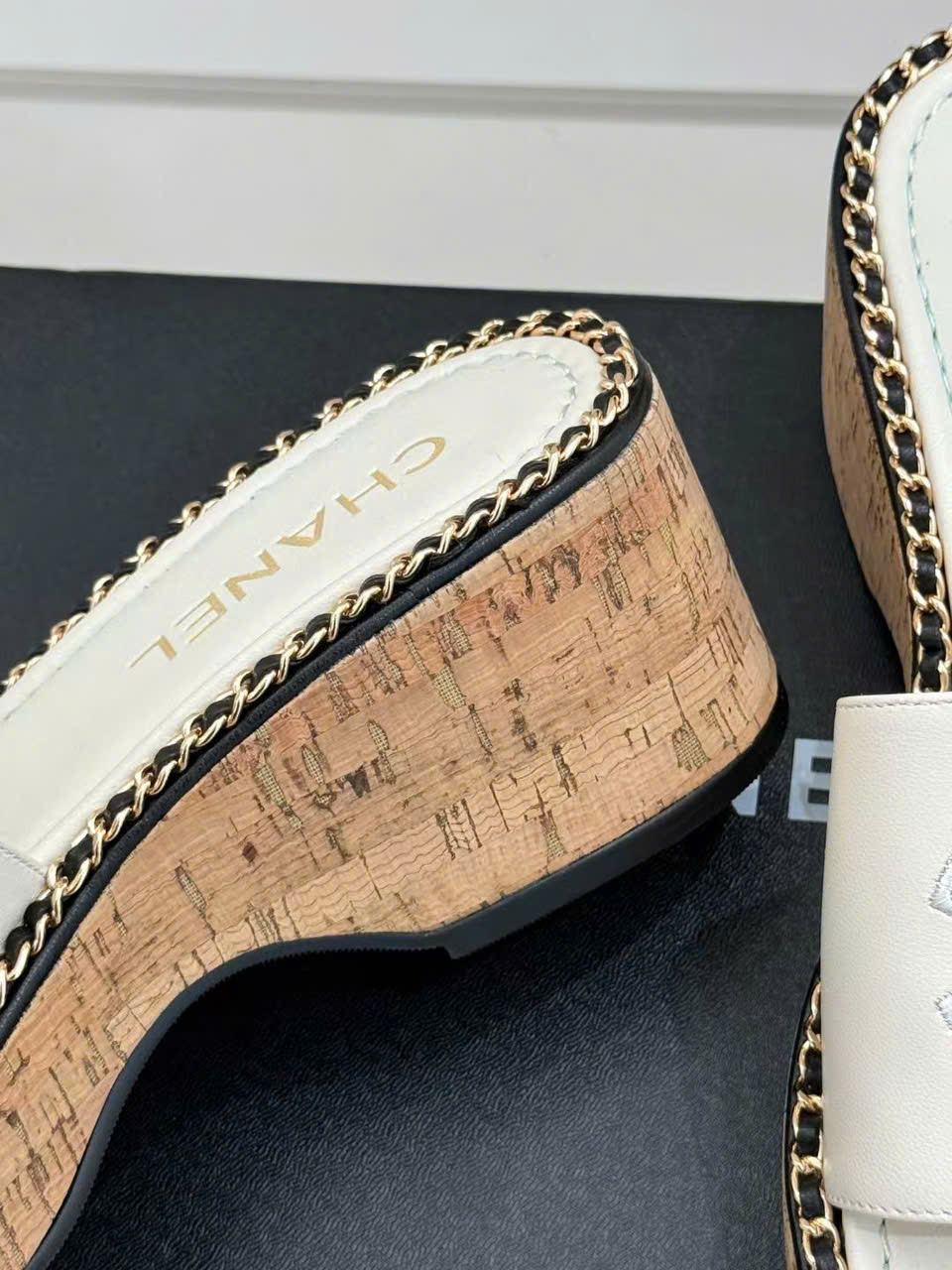 (1:1 replica) Chanel C Logo Women s Wedge Sandals New Arrival