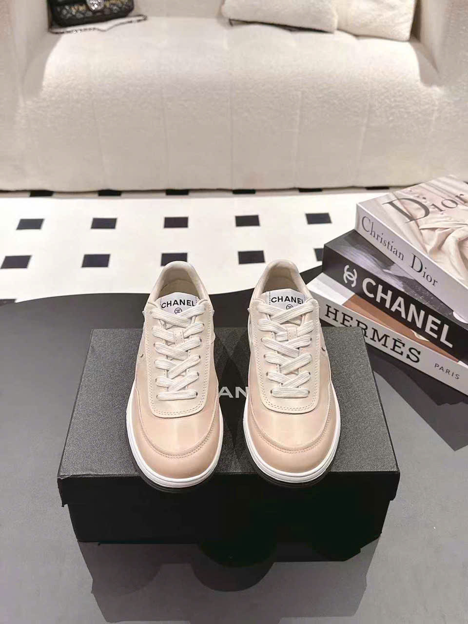 (1:1 replica) Chanel C Logo Sneaker Women s Shoes