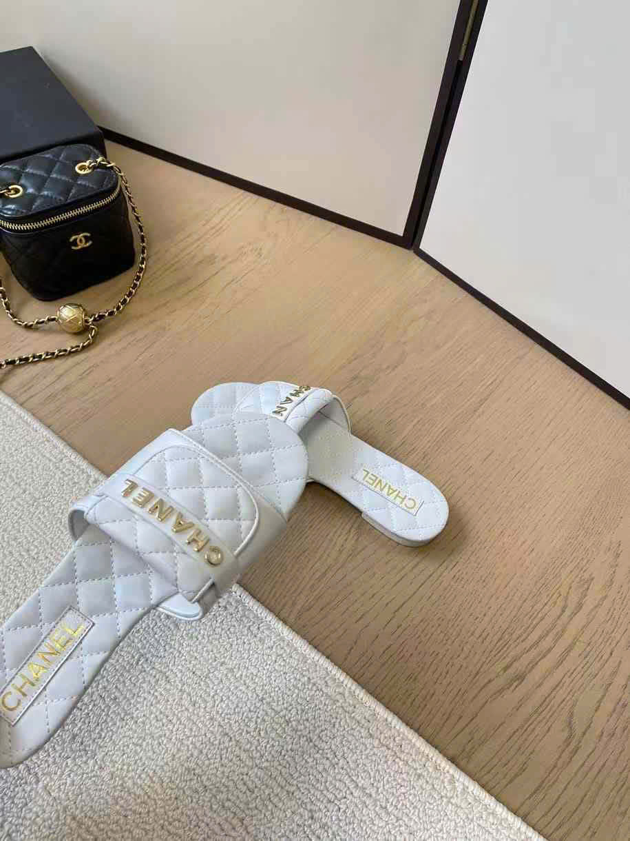 (1:1 replica) Chanel C Logo Women s Slide