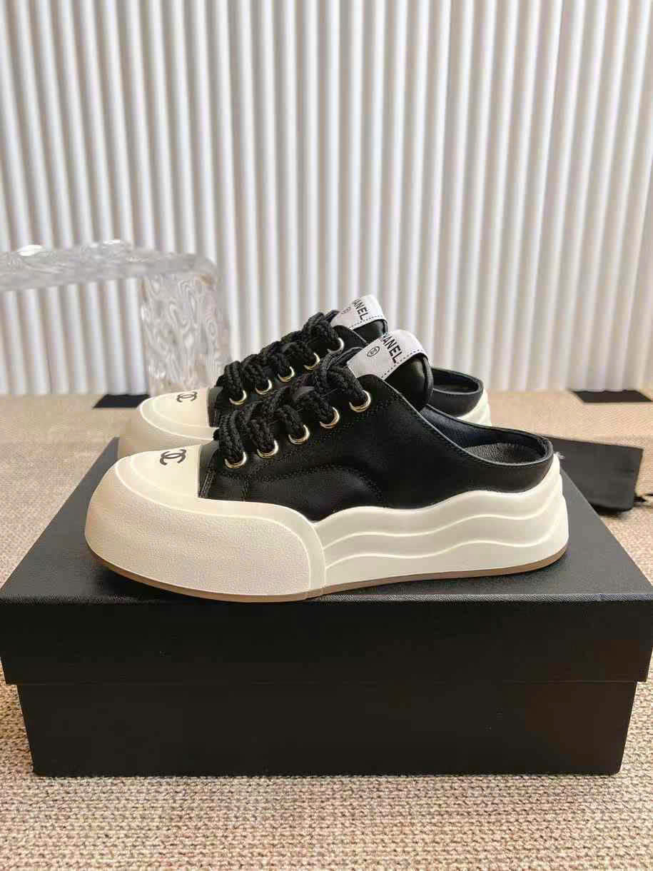 (1:1 replica) Chanel Sneakers Open Back Women s Shoes