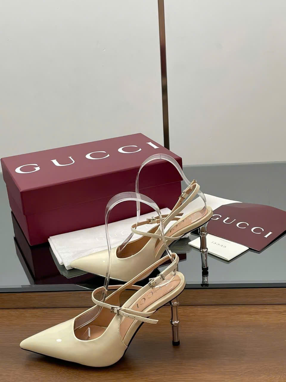 (1:1 replica) Gucci Slingbacks Shoes 9cm New Arrivals