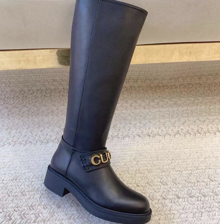 (1:1 replica) Gucci Leather Women s Long Boots