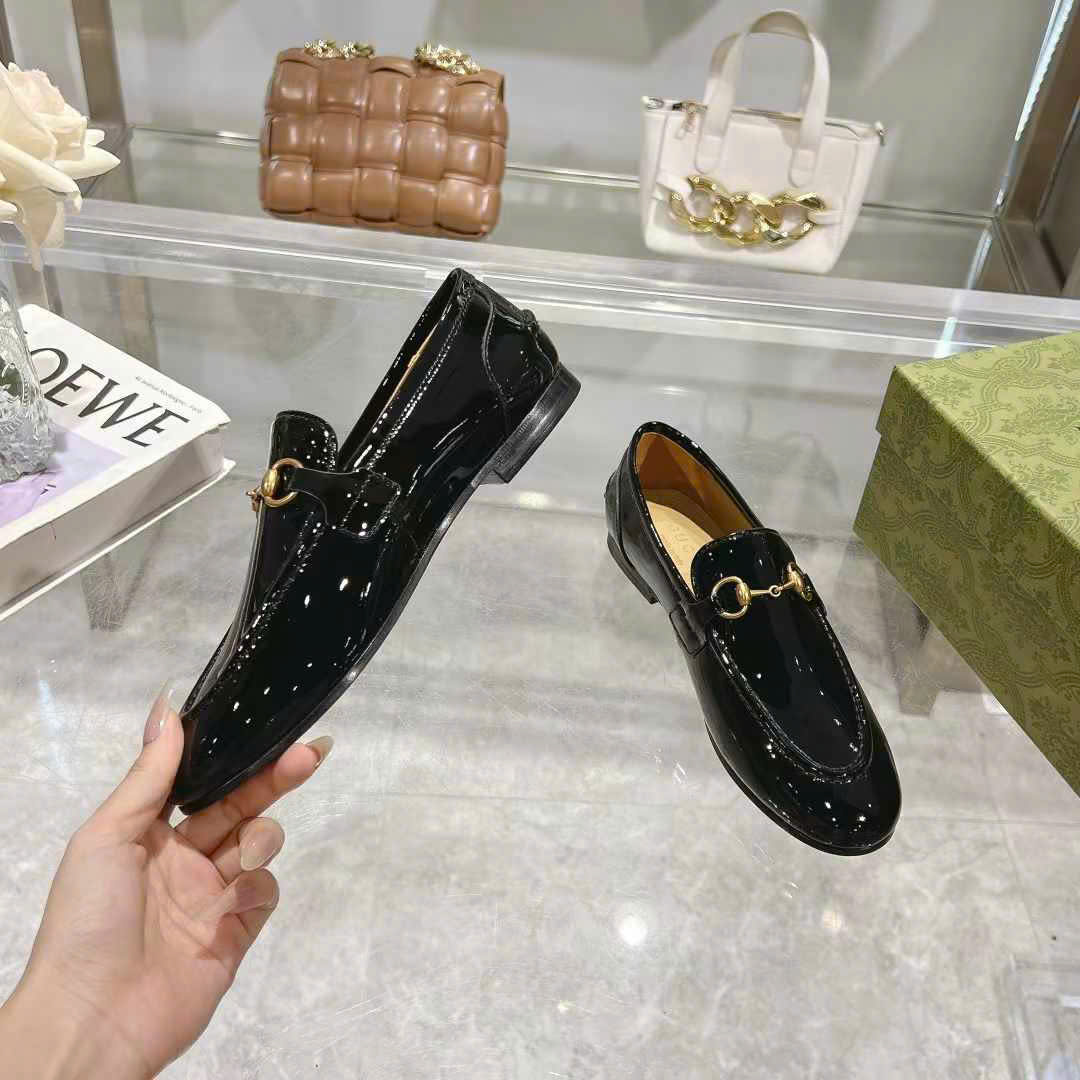 (1:1 replica) Gucci Horsebit Leather Women s Loafer Shoes
