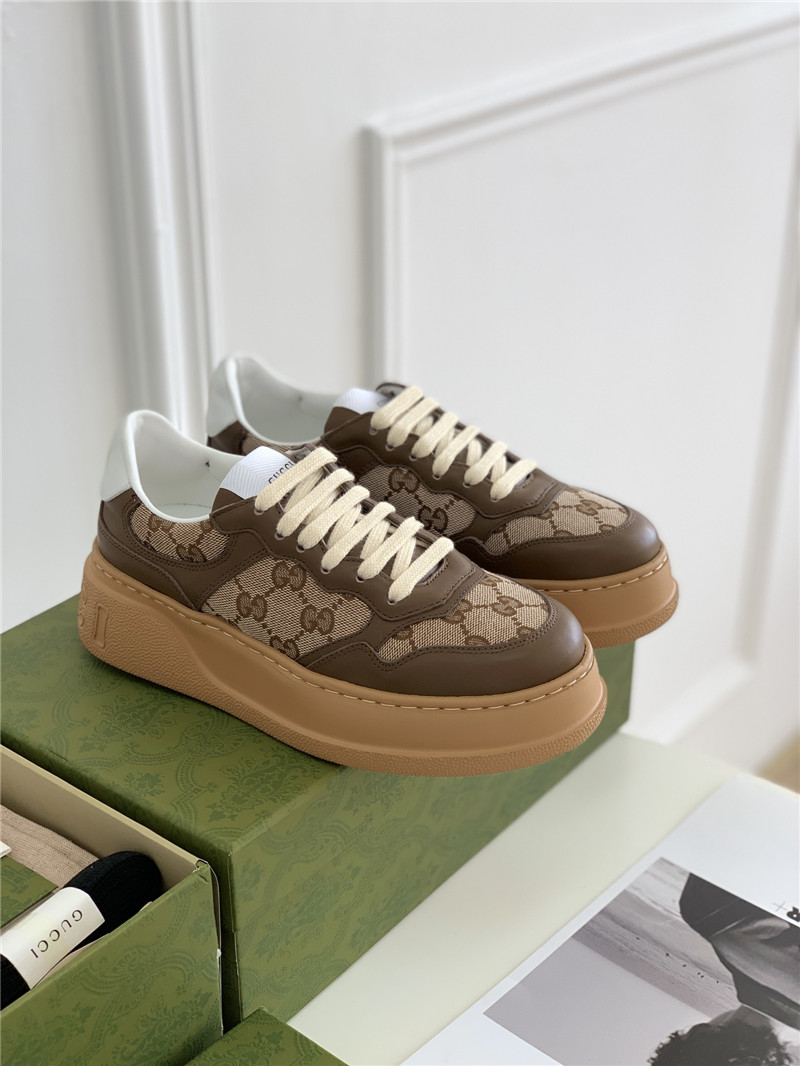 (1:1 replica) Gucci Platform White Sneakers