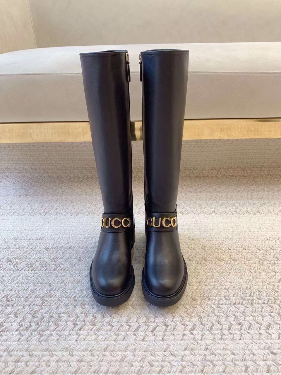 (1:1 replica) Gucci Leather Women s Long Boots