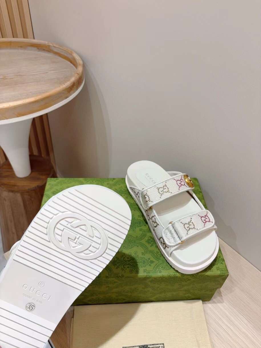 (1:1 replica) Gucci GG Logo Women s Sandal