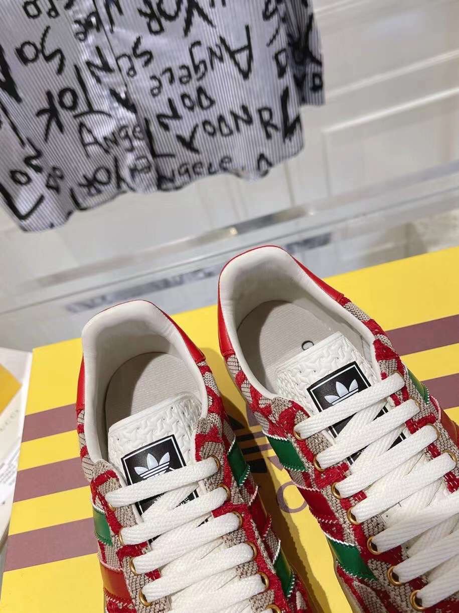(1:1 replica) Gucci X Adidas Women s Sneaker Unisex Shoes