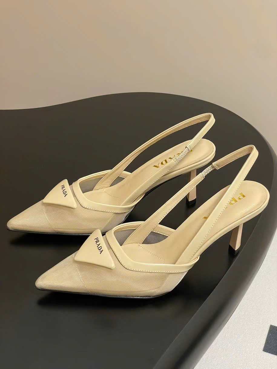 (1:1 replica) Prada Slingback Women s Shoes 7.5cm