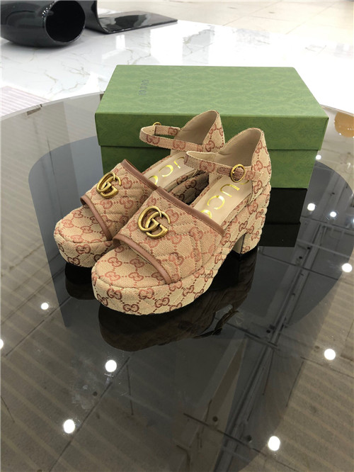 (1:1 replica) Gucci Platform High Heel Sandals