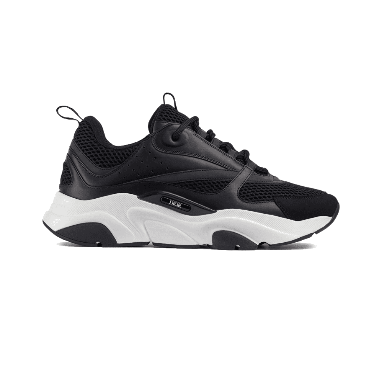 (1:1 replica) DIOR B22 SNEAKERS BLACK TECHNICAL MESH AND CALFSKIN DO004
