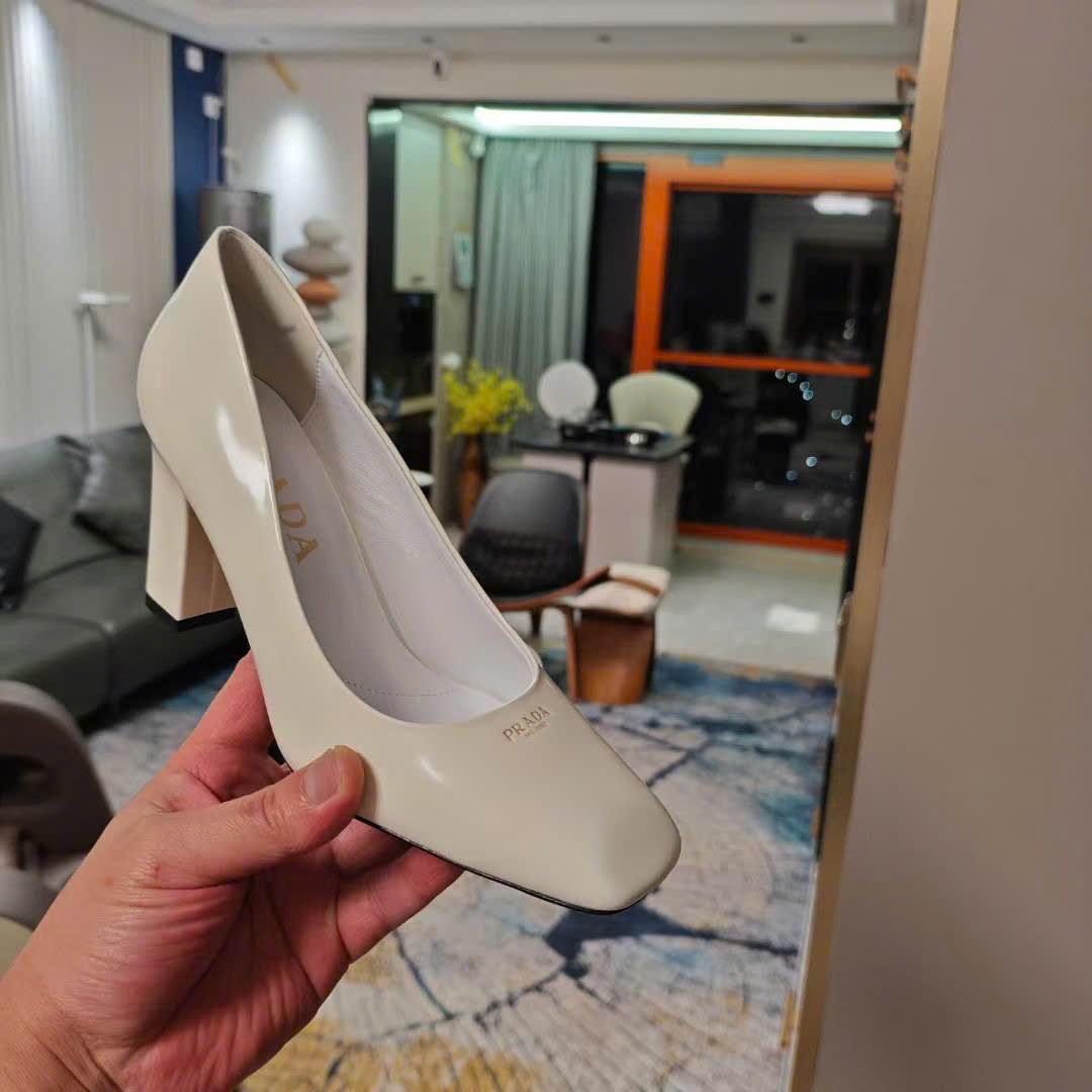 (1:1 replica) Prada Slingback Pumps Shoes 9.5cm