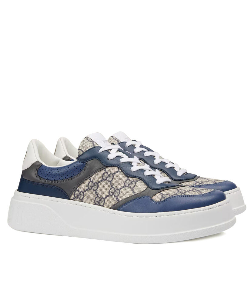 (1:1 replica) Gucci Unisex GG Sneaker Dark Blue