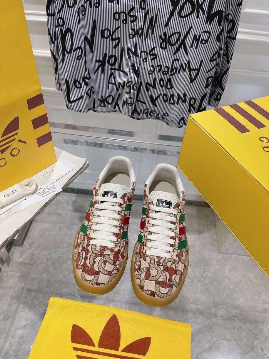 (1:1 replica) Gucci X Adidas Women s Sneaker Unisex Shoes