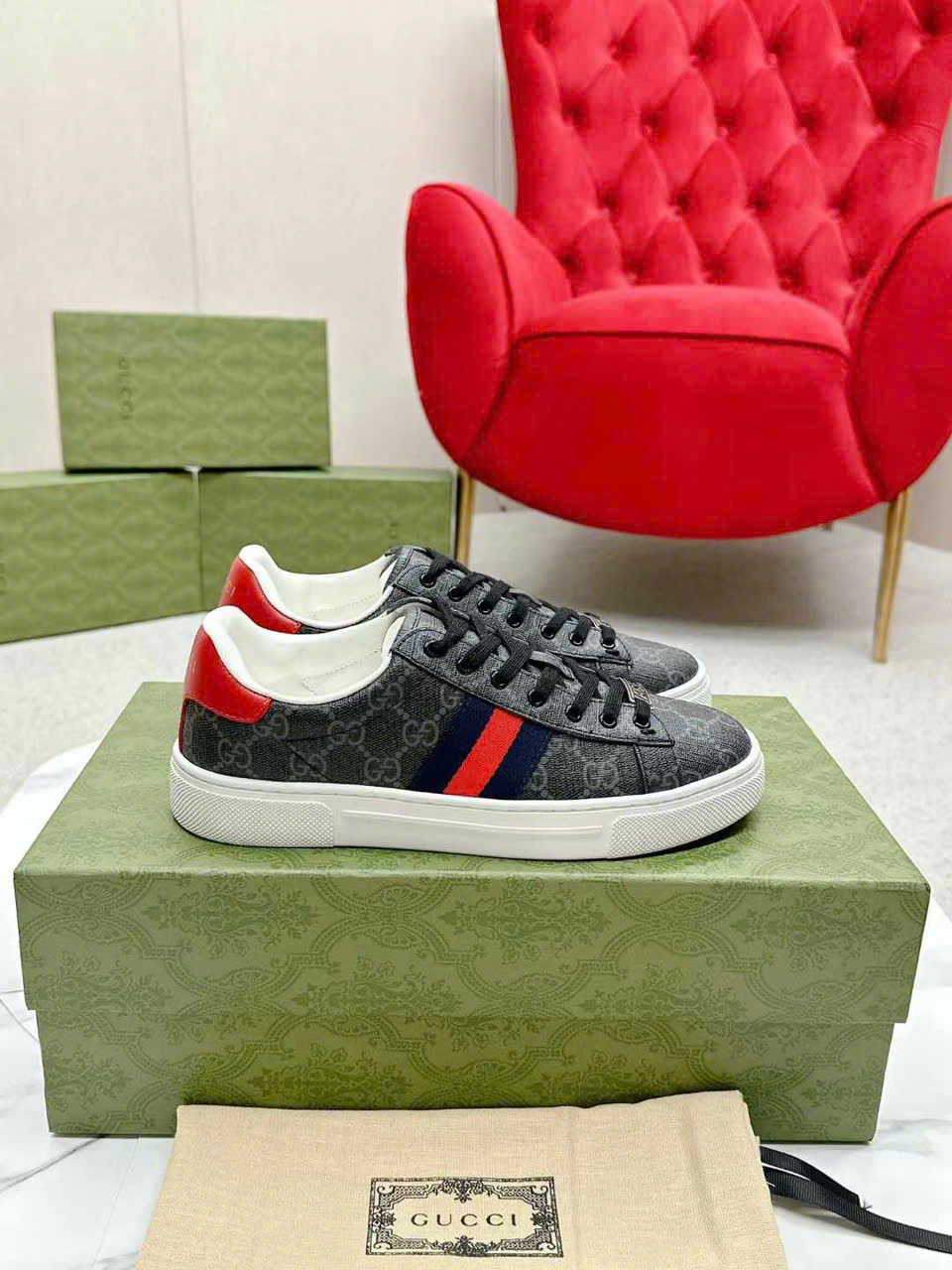 (1:1 replica) Gucci Ace TPU Unisex Shoes