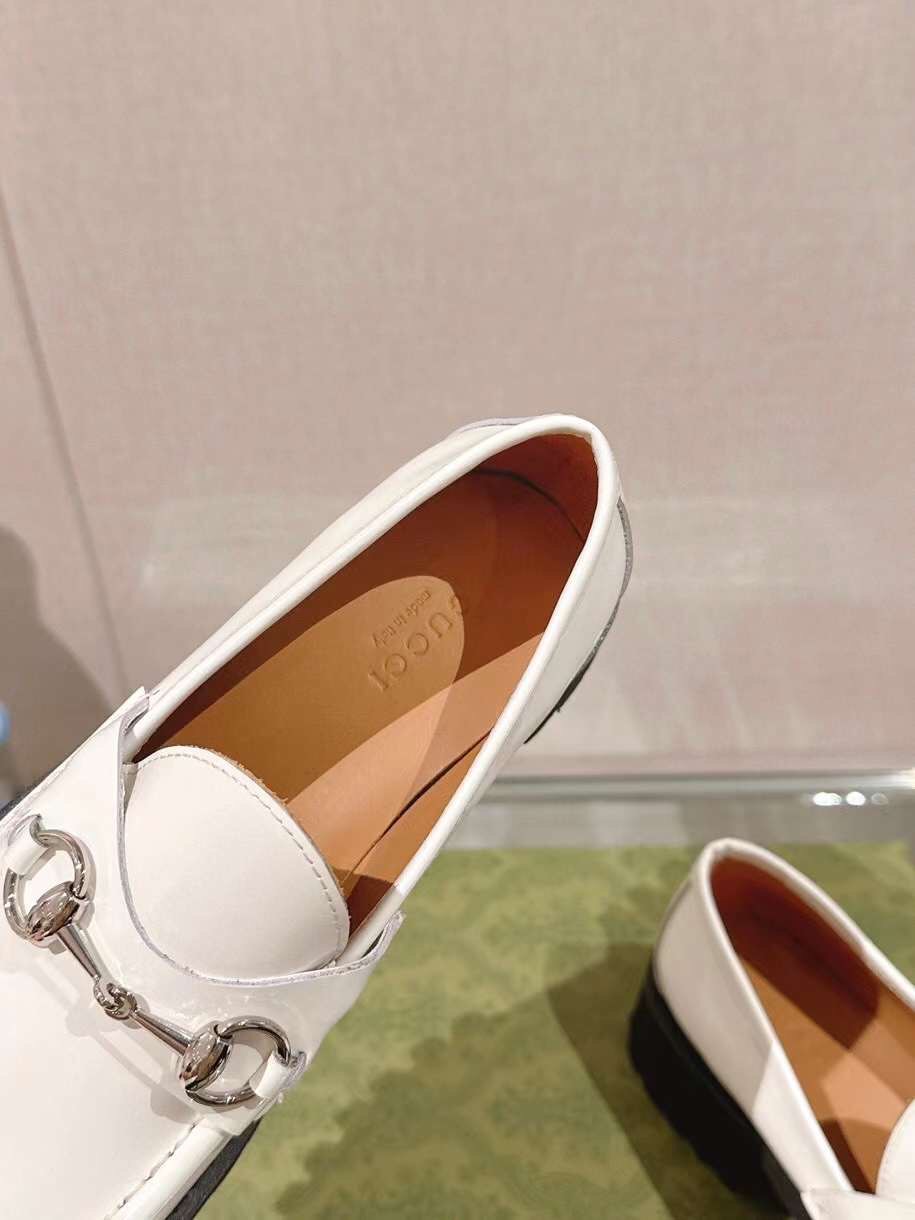 (1:1 replica) Gucci Horsebit Loafer Leather Women s Shoes