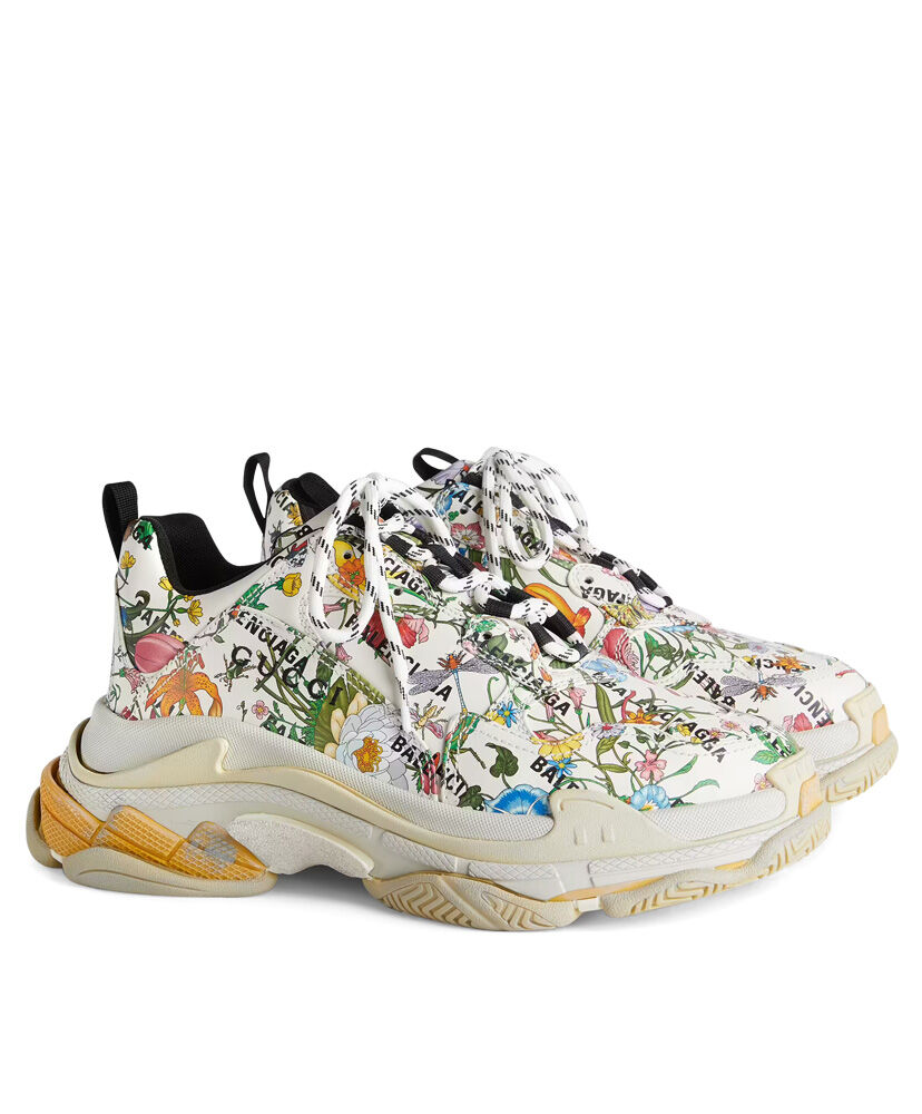 (1:1 replica) Gucci Unisex The Hacker Project Triple S Sneaker Cream