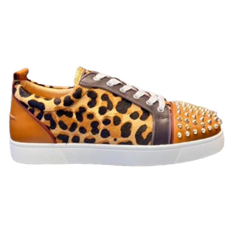 (1:1 replica) Christian Louboutin Bottom Rivet Leopard Sneaker CLS039