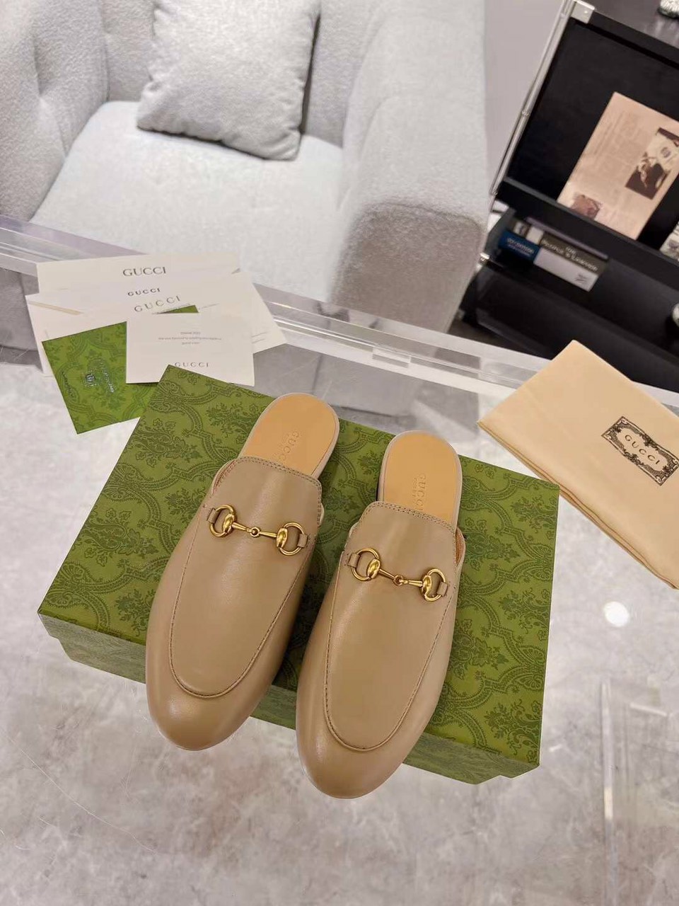 (1:1 replica) Gucci Women s Muller Leaher