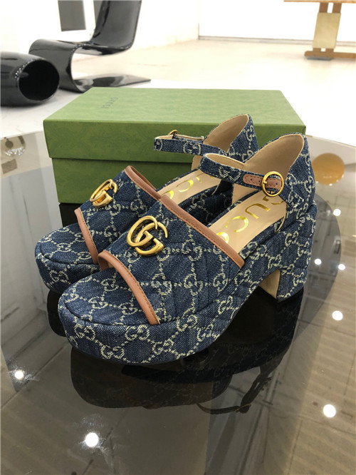 (1:1 replica) Gucci Platform High Heel Sandals