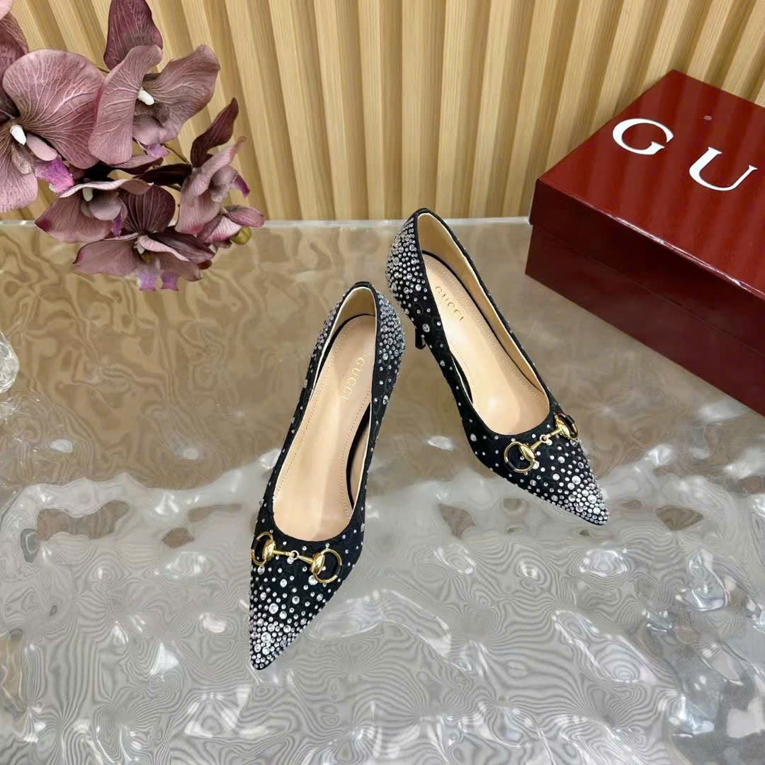 (1:1 replica) Gucci Horsebit Women s Pumps Shoes 8.5cm