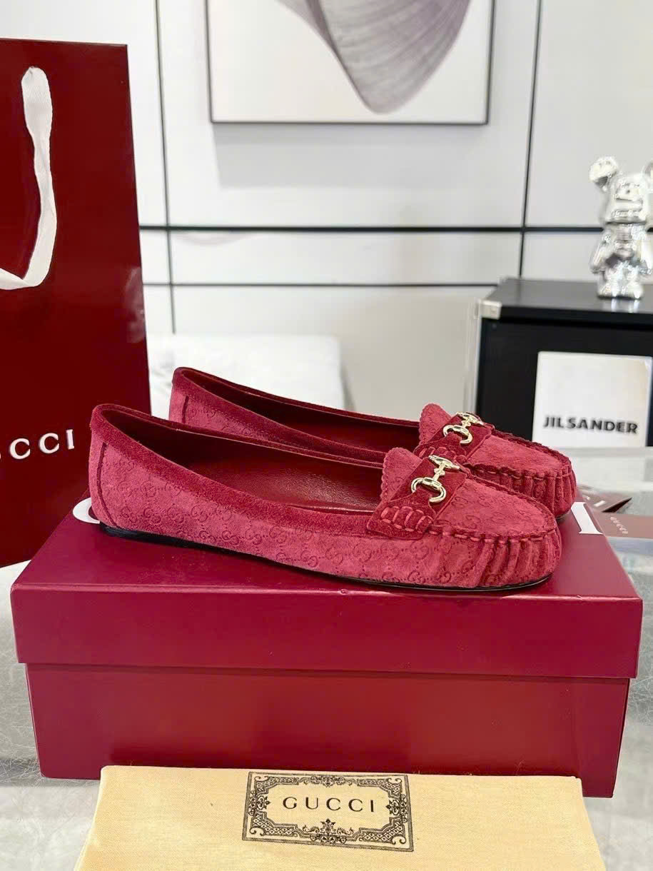 (1:1 replica) Gucci Horsebit Monogram Platform Loafers Shoes