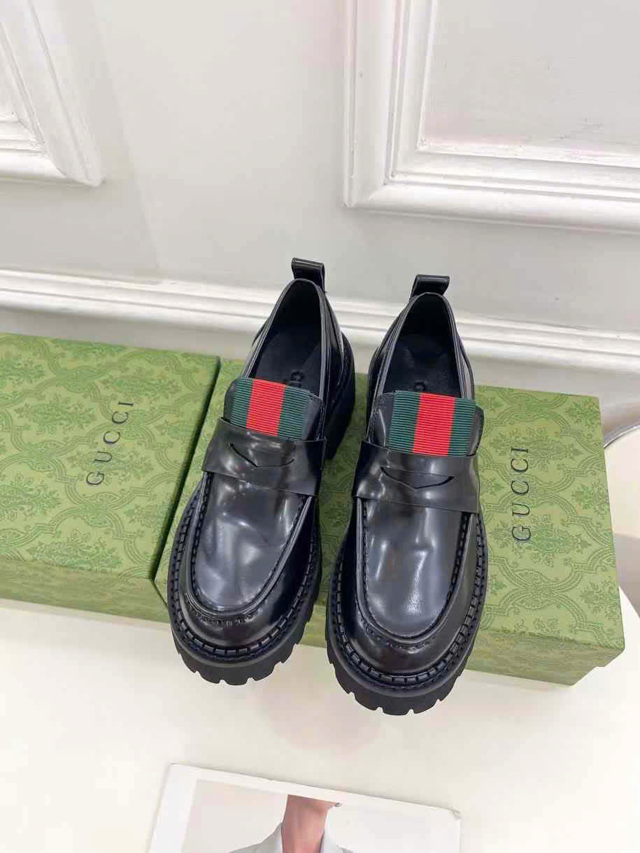 (1:1 replica) Gucci Loafer Women s Shoes 5cm