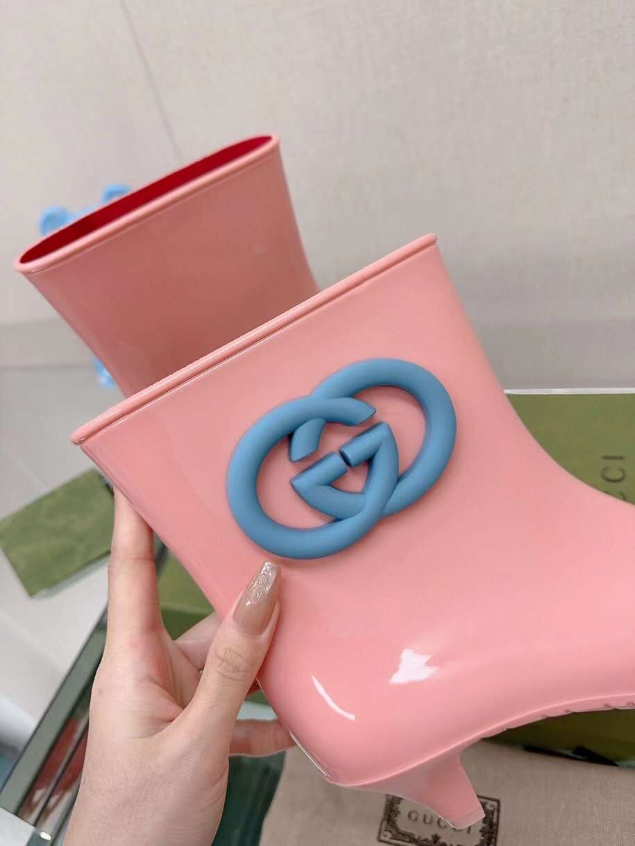 (1:1 replica) Gucci Gene Rubber Ankle Boots