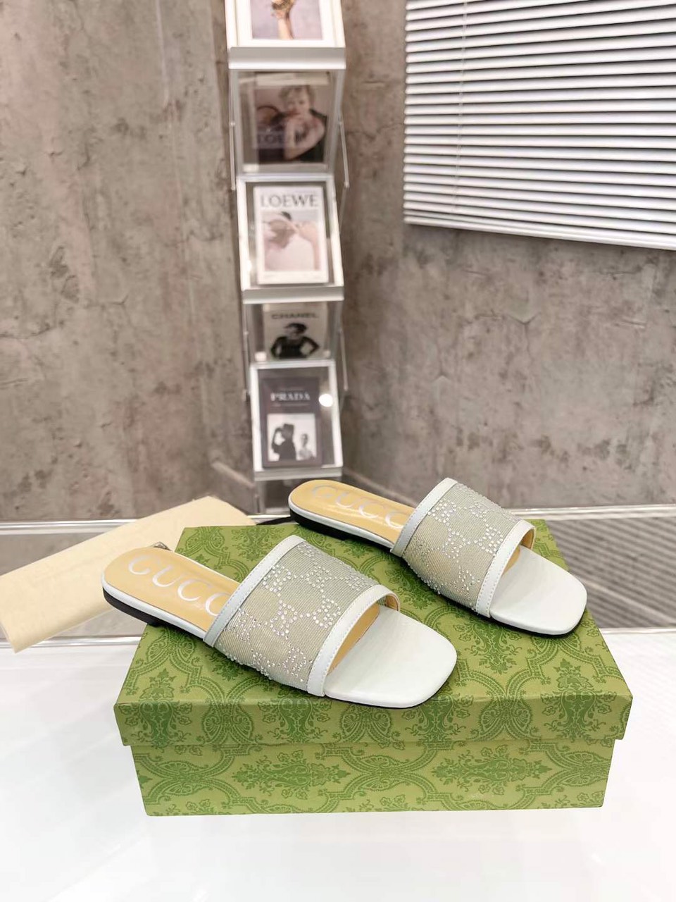 (1:1 replica) Gucci GG Slides Women s 2023
