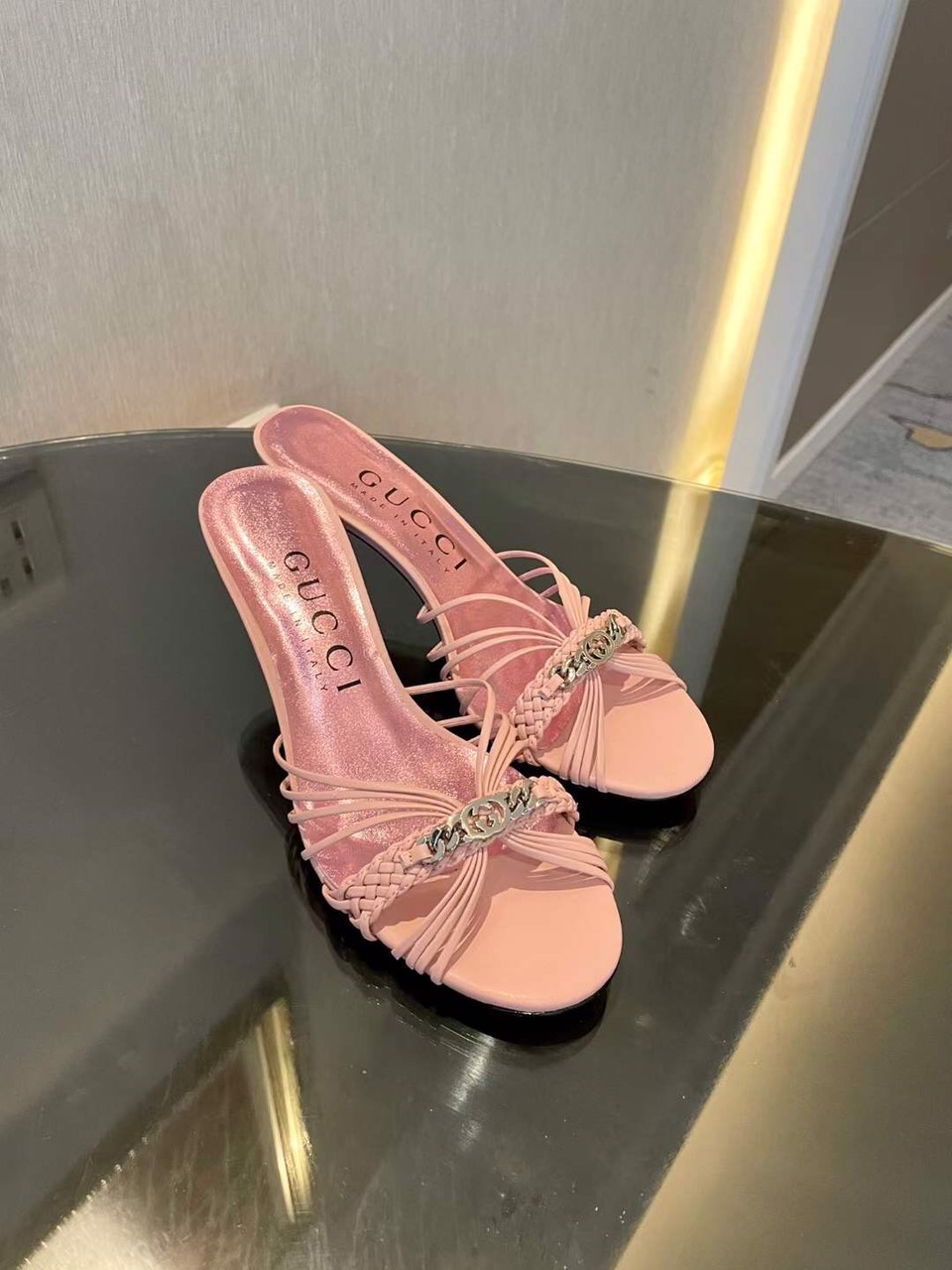 (1:1 replica) Gucci GG Logo Women s Sandal 6.5cm