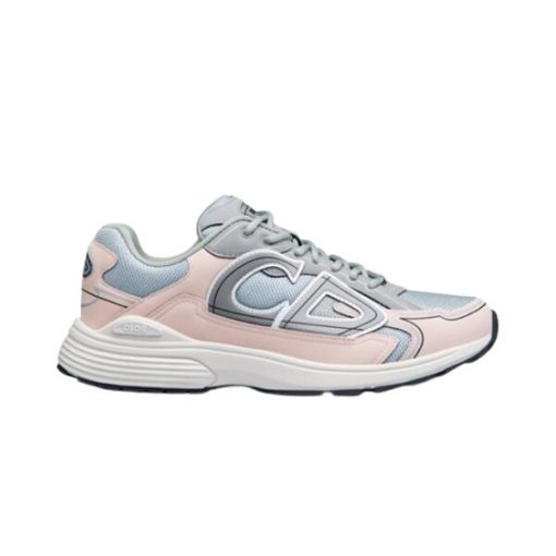 (1:1 replica) DIOR B30 SNEAKER GRAY MESH AND LIGHT PINK AND GRAY TECHNICAL FABRIC DO058
