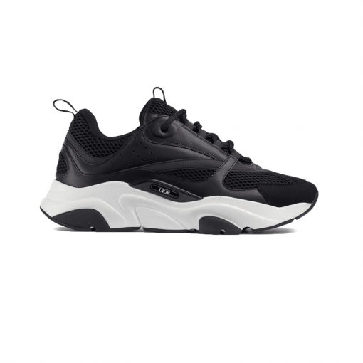 (1:1 replica) DIOR B22 SNEAKERS BLACK TECHNICAL MESH AND CALFSKIN DO004