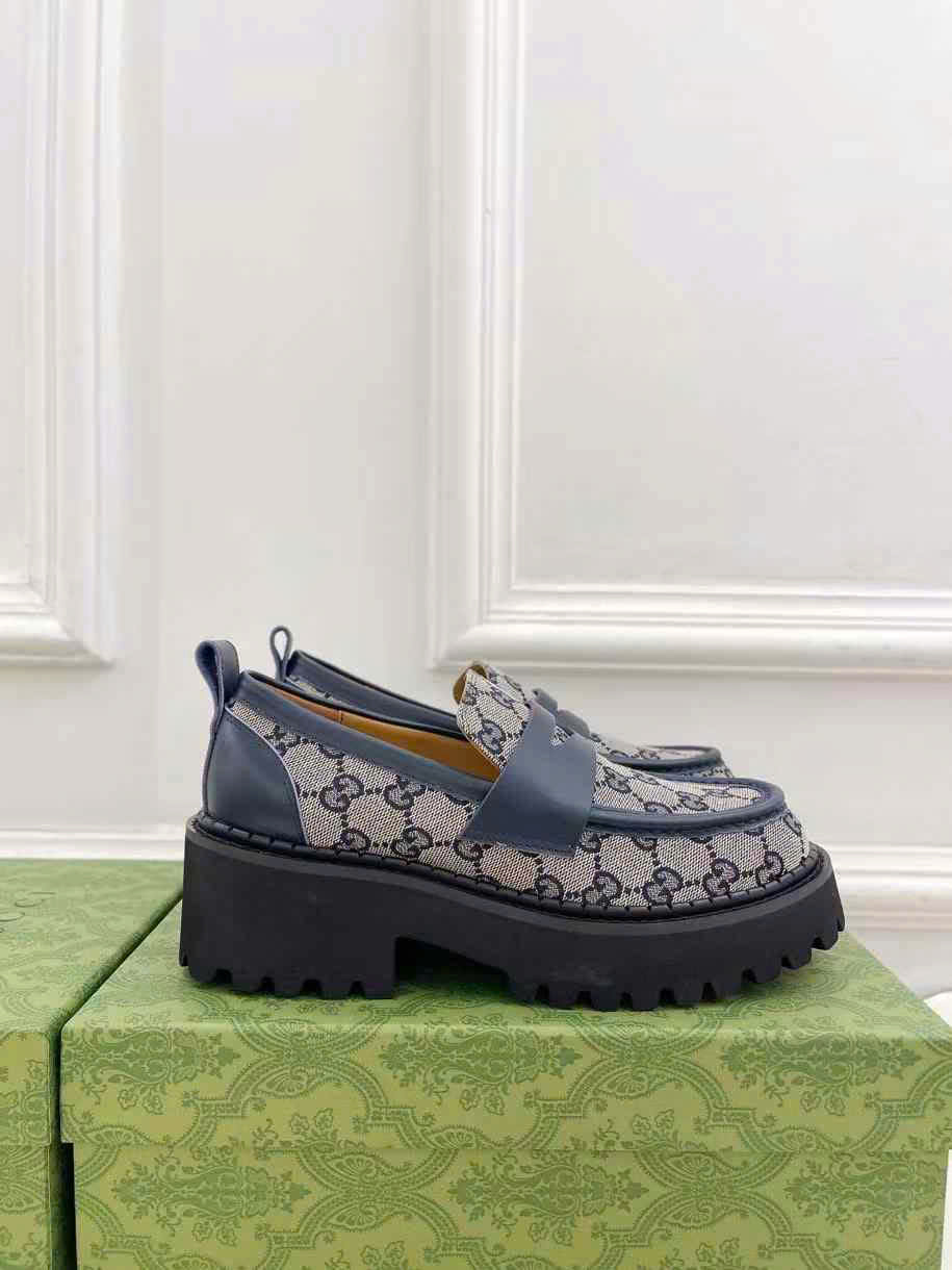 (1:1 replica) Gucci Loafer Women s Shoes 5cm