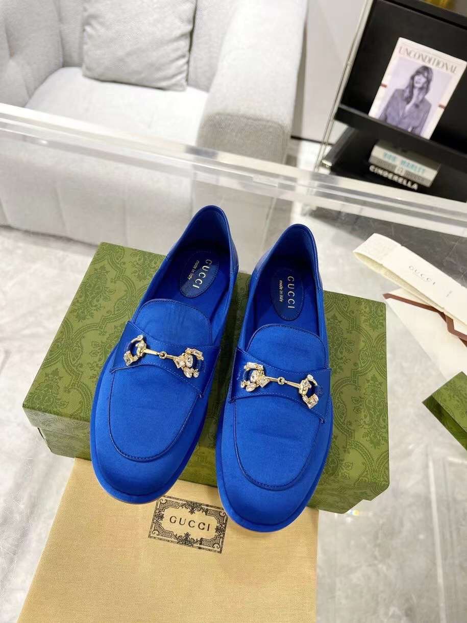 (1:1 replica) Gucci Horsebit Loafer Women s Shoes