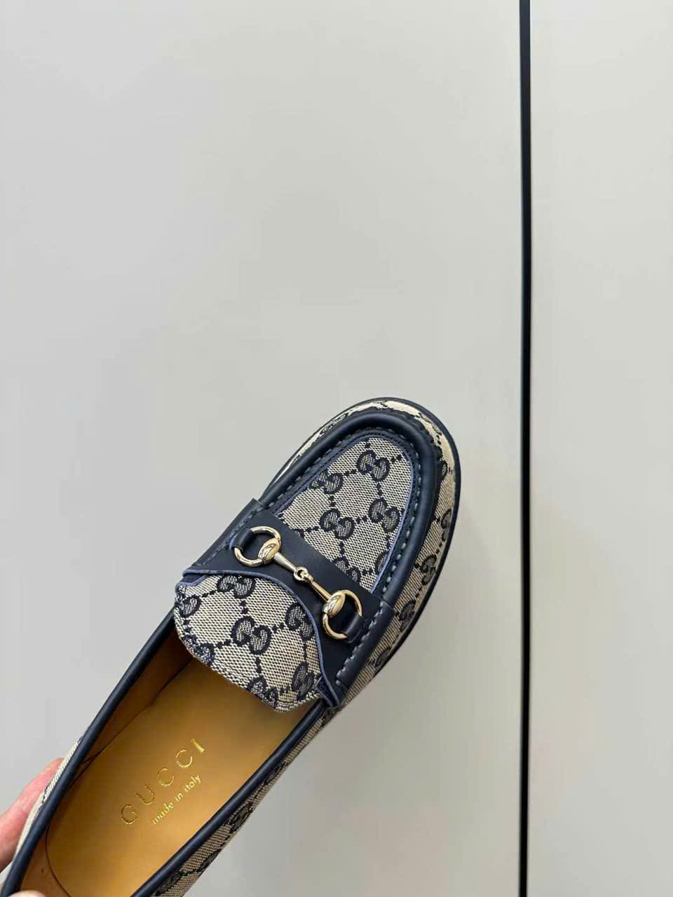 (1:1 replica) Gucci Horsebit Wedge Loafer Women s Shoes