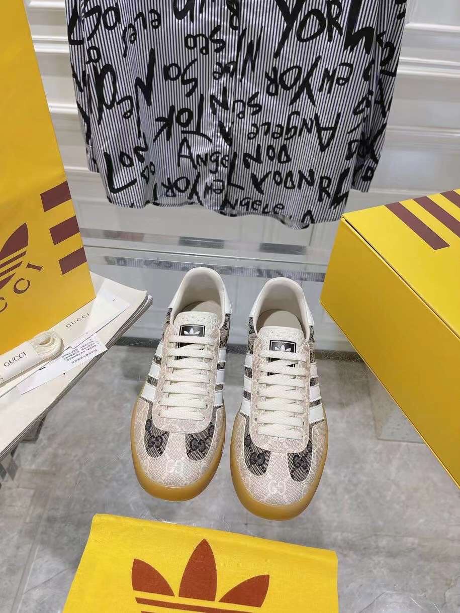 (1:1 replica) Gucci X Adidas Women s Sneaker Unisex Shoes