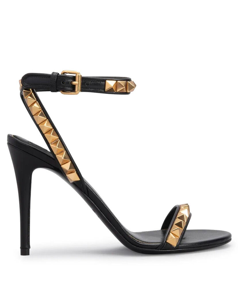 (1:1 replica) Valentino Women s Rockstud No Limit Sandal In Metallic Nappa 100MM