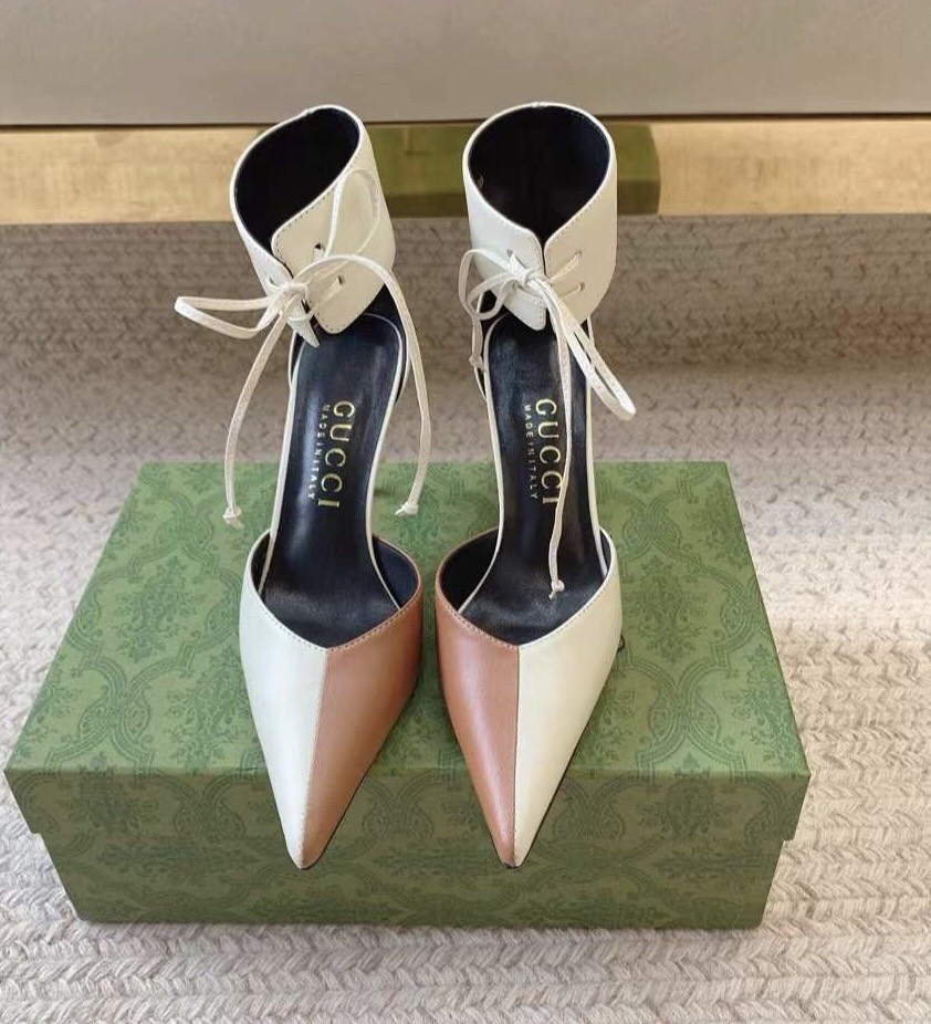 (1:1 replica) Gucci Pointed Toe Hight Heel Shoes