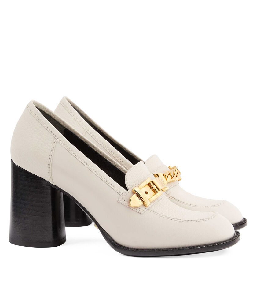 (1:1 replica) Gucci Women s Mid-heel Loafer With Chain 626767