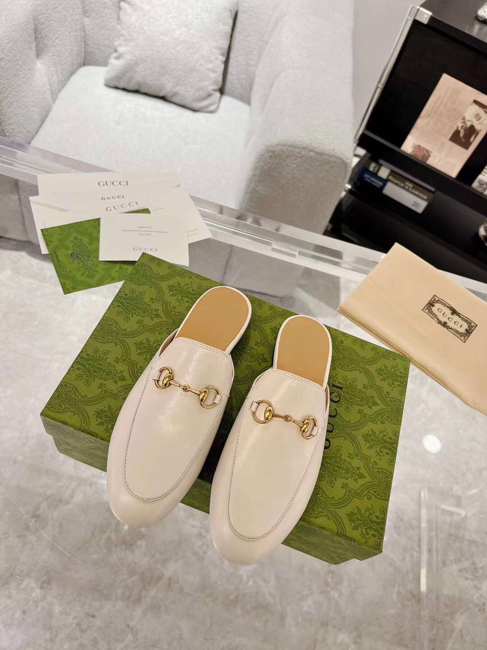 (1:1 replica) Gucci Women s Muller Leaher