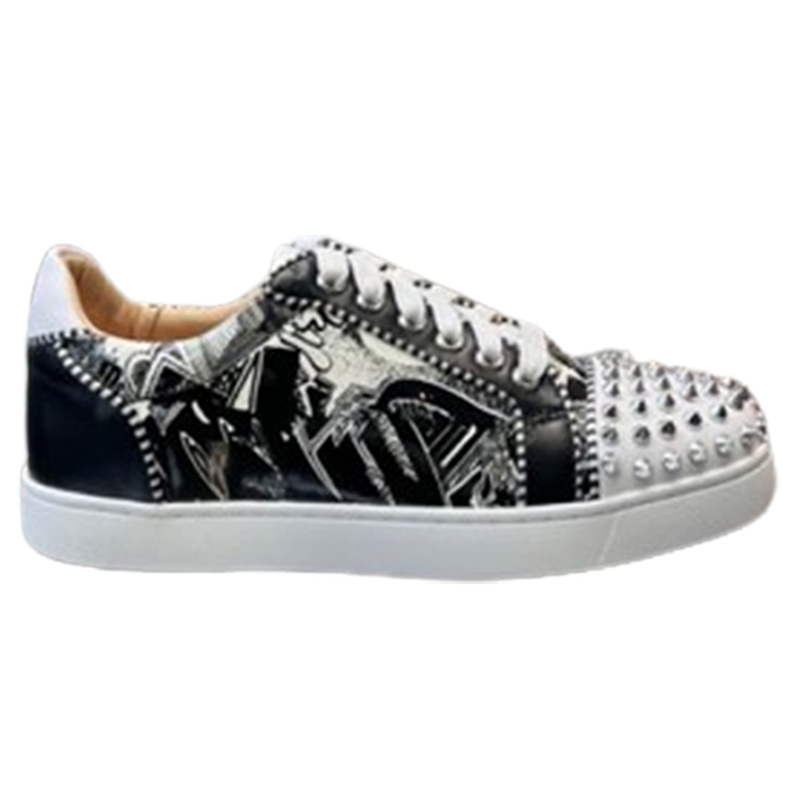 (1:1 replica) Christian Louboutin Casual Rivet Low Top Spikes Flats Sneaker CLS045