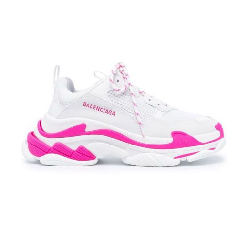 (1:1 replica) BALENCIAGA TRIPLE S 1.0 IN WHITE AND PINK BLA023